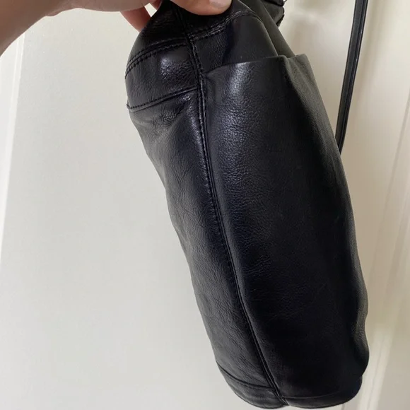 Kate Spade Womenʼs Black Boho Leather Handbag Shoulder Bag/Purse Polka Dot Lined - Picture 5 of 15